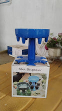 6-Way Plastic Shot Glass Dispenser with Holder Stand (1 Pc)